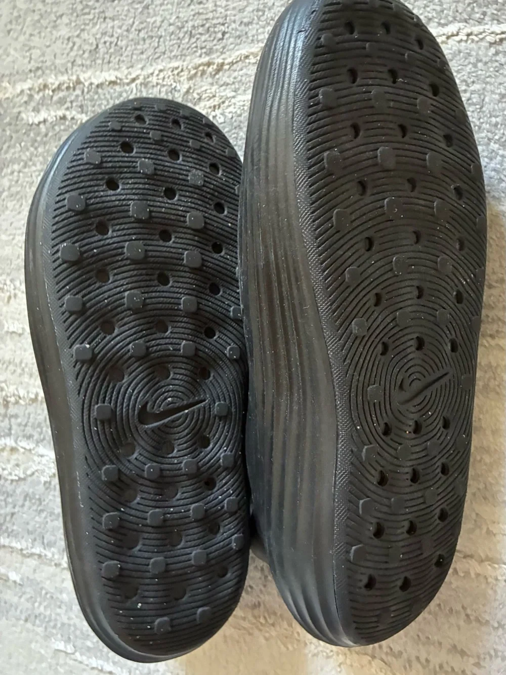 Black Nike ReactX Rejuven8 recovery slip-on shoes. Size 12 Athletic, water sport